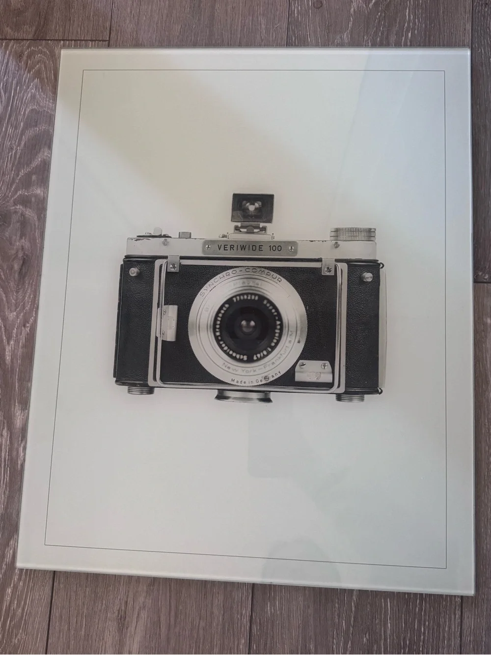 Vintage Camera Wall Art Print - Black & Silver